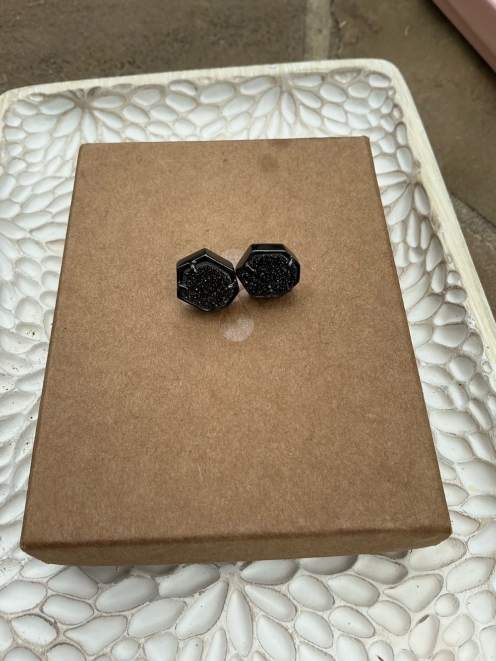Kendra Scott Black Druzy Stud Earrings - #2 pair